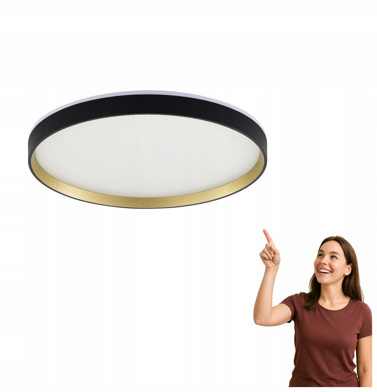 Led stropná lampa 32W Orbitral MS750400R-BK&GD Zuma Line