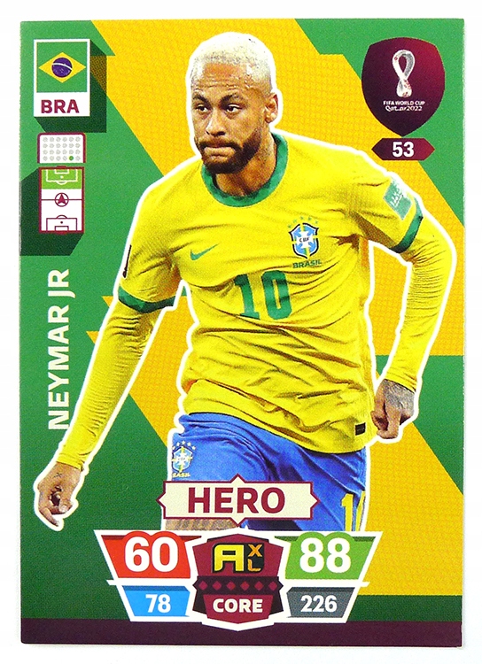 Karty World Cup Qatar 2022 bazowa Neymar Jr. 53