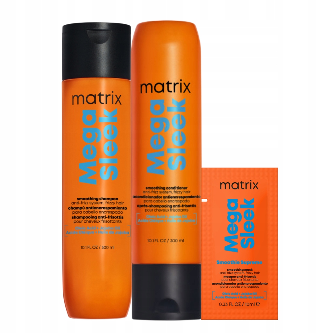 Matrix Sleek wygładzający szampon, odżywka do włosów puszących się