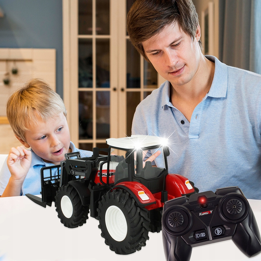 TRAKTOR ZDALNIE STEROWANY CIĄGNIK WIDLAK DO SŁOMY MASZYNA ROLNICZA R/C 1:24 Marka Stator