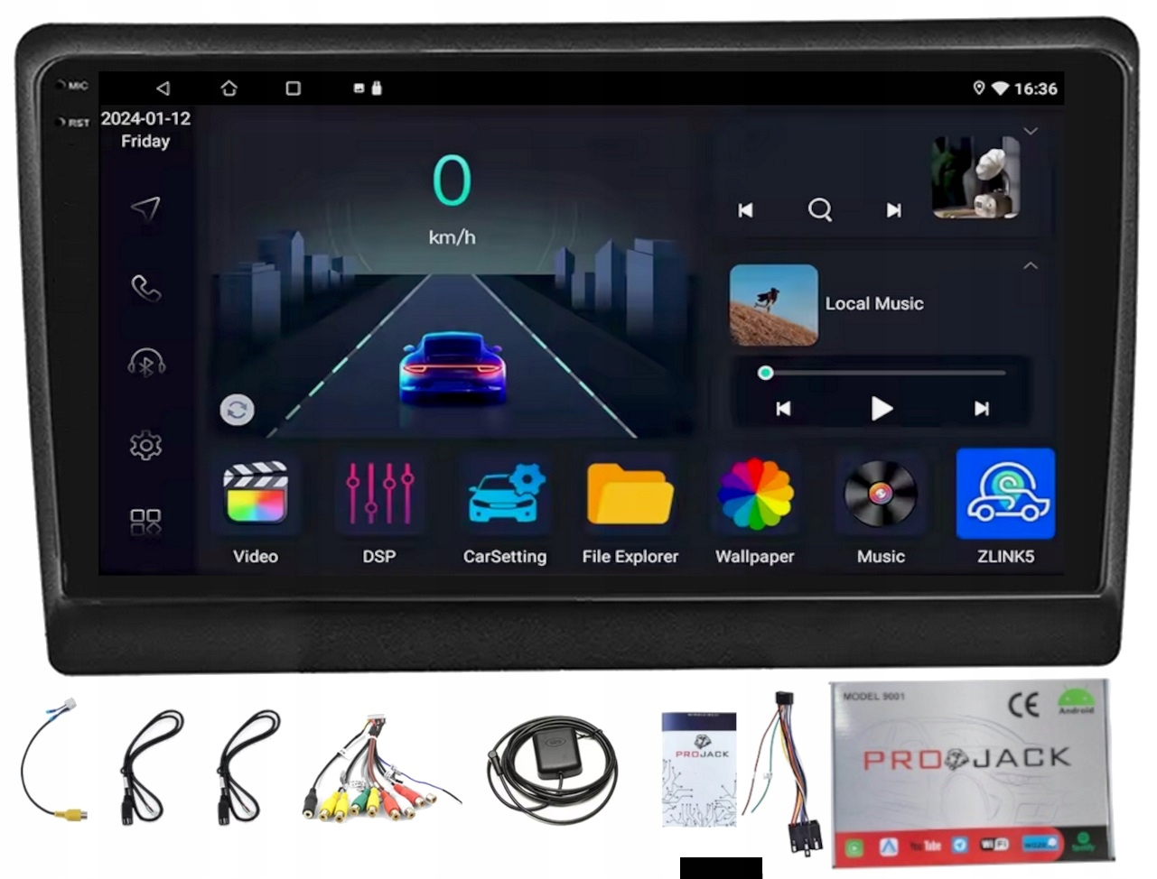 Rádio Navigácia Gps Kia Ceed 2006-2009 Wifi Carplay Bt Usb 4GB 64GB