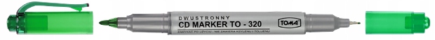 

Pisak dwustronny marker do CD Toma TO-320
