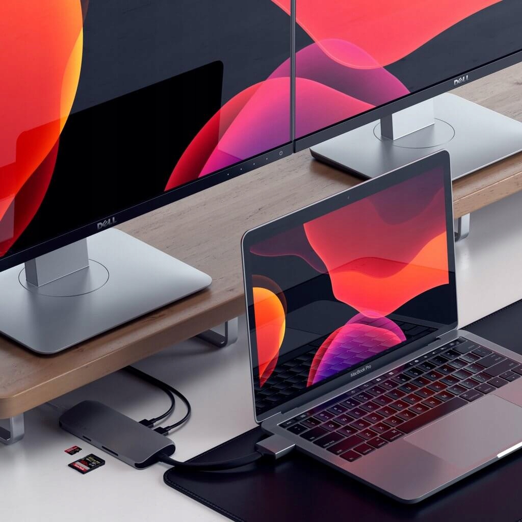 SATECHI Type-C Dual Multimedia Adapter 2x 4k HDMI Marka Satechi