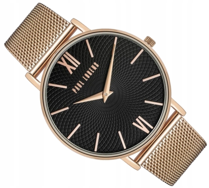 Dámské Hodinky Paul Lorens PL11989B7-1D3 Mesh Rosegold Modny Slim 6 mm Box