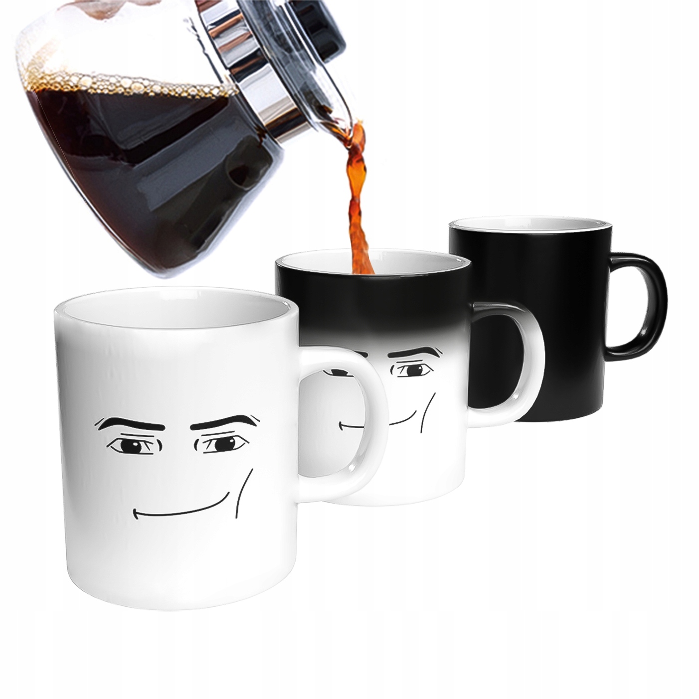 MAGICZNY KUBEK MAN FACE ROBLOX TWARZ HUMOR Roblox Marka inna