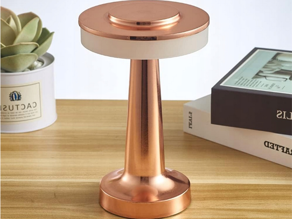 LAMPKA NOCNA STOŁOWA DOTYKOWA LAMPA 3 STOPNIOWA DO SYPIALNI BEZPRZEWODOWA Zasilanie akumulatorowe