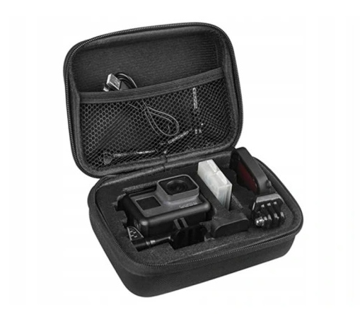 ZESTAW XXL AKCESORIA GOPRO HERO 13 12 11 10 9 8 7 GoPro 45w1 SZELKI WALIZKA Głębokość produktu 7 cm