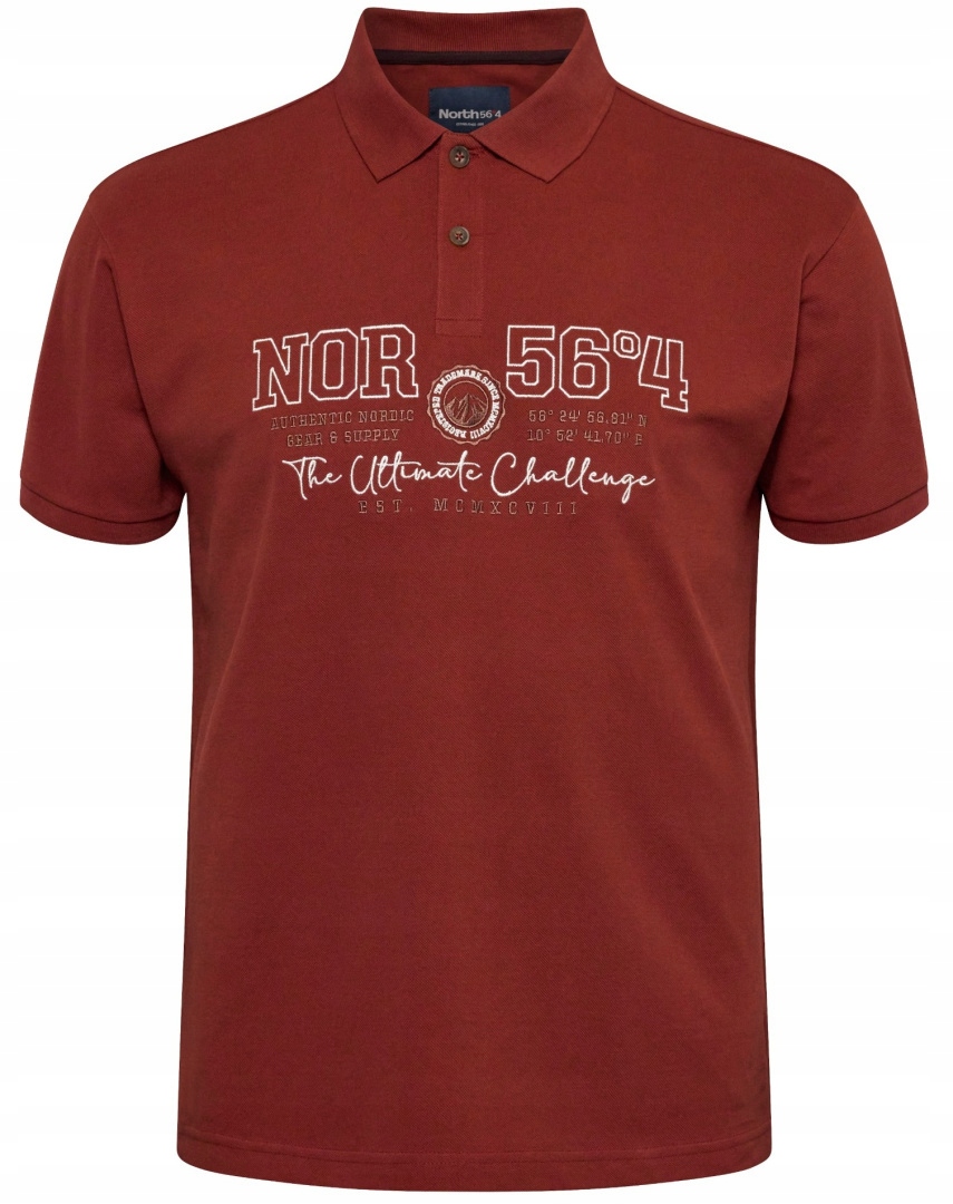 North 56 4 Velká Polokošile Red 6XL obvod 170 cm
