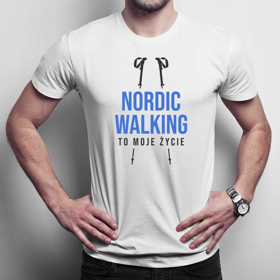 Nordic walking to moje życie tshirt nordic walking Marka inna