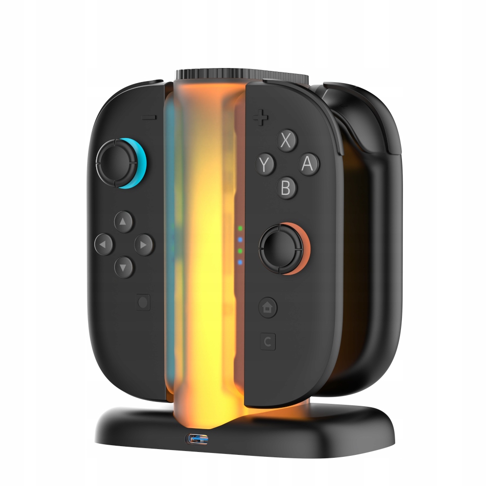 Yaxo Podstawka stacja ładująca dokująca Rgb ładowarka 4x Joy-Con do NS2