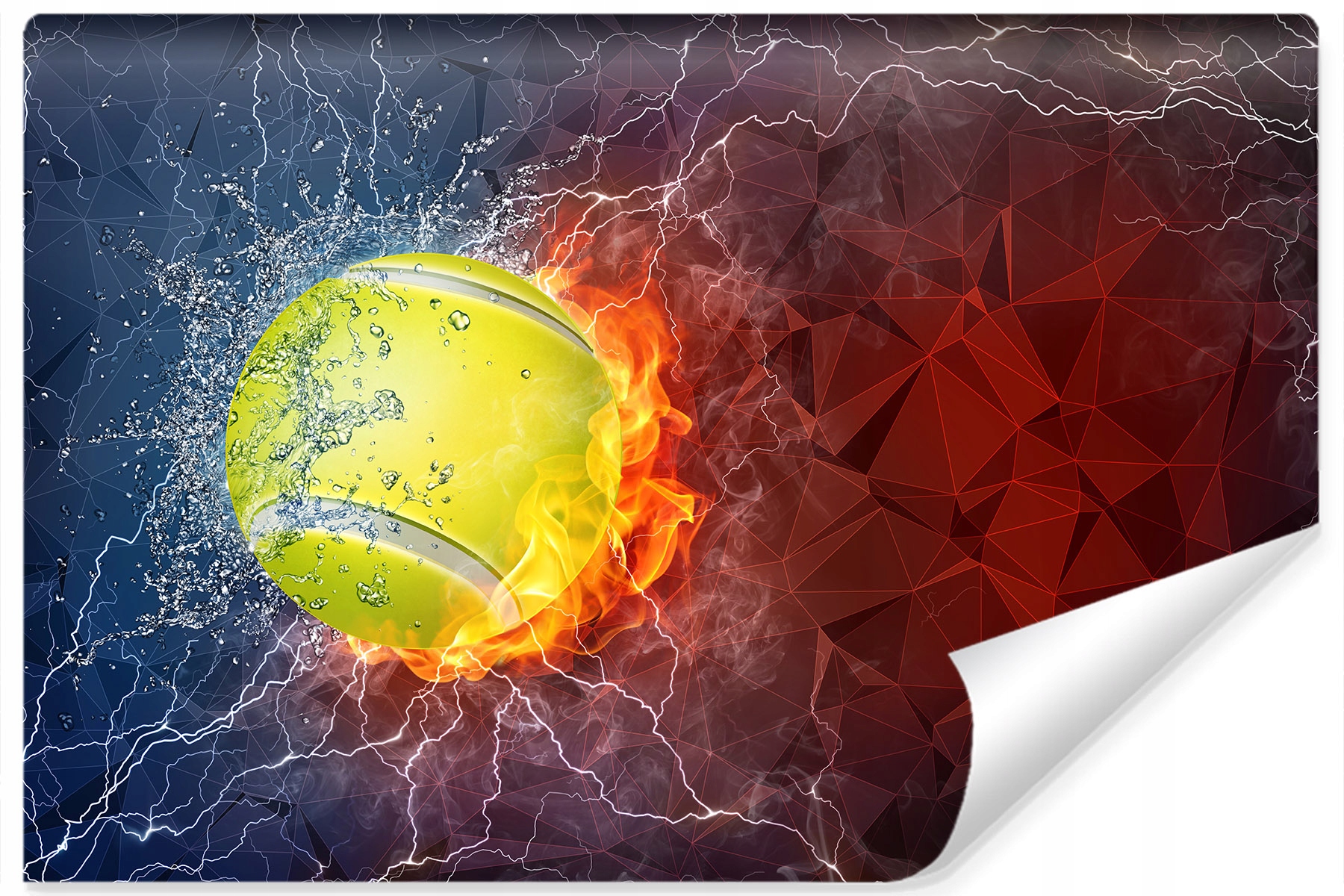 Fototapeta 3D Tenis Abstrakce do posilovny 368x254