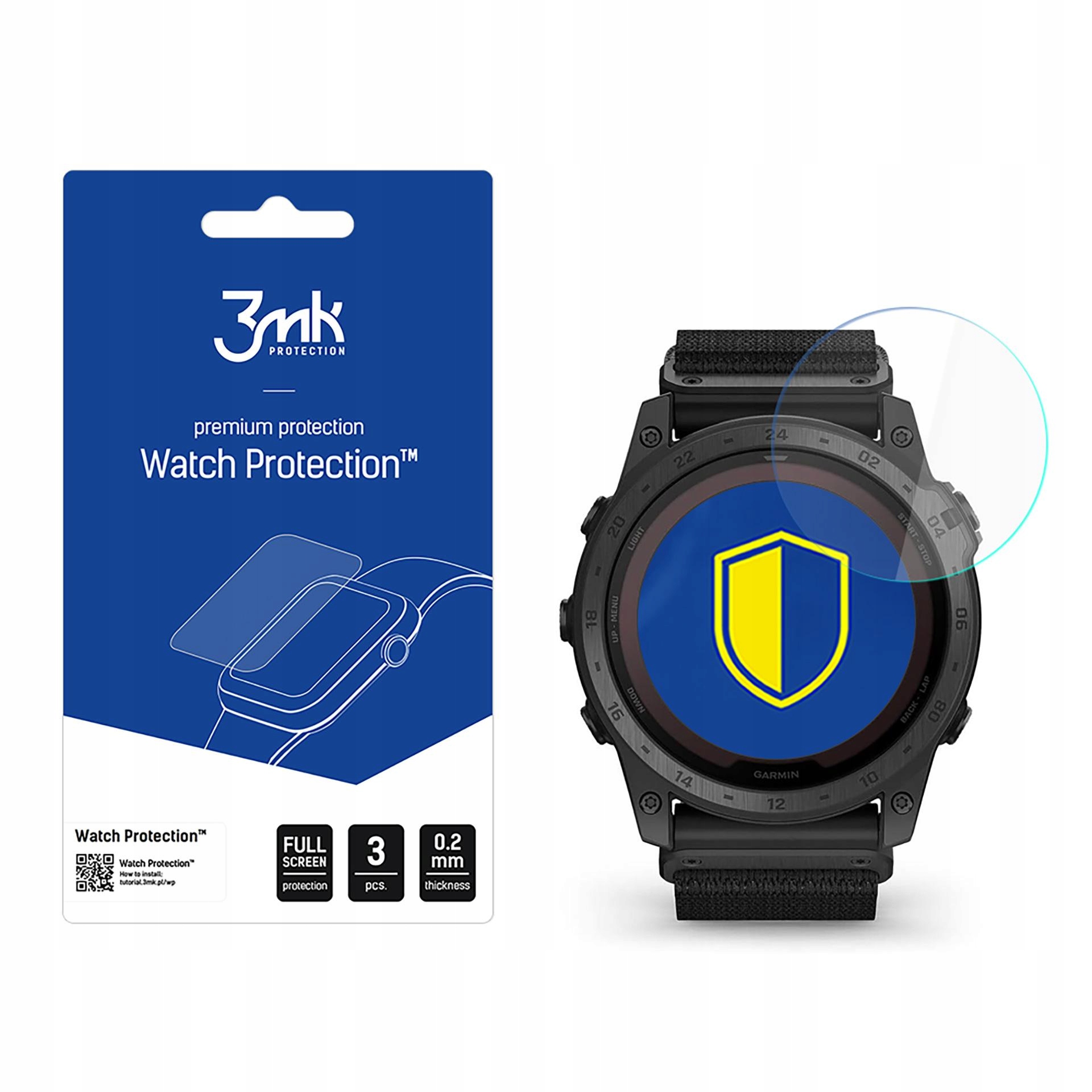 3MK Szkło Hybrydowe Do Garmin Tactix 7 Pro Watch Protection Flexibleglass
