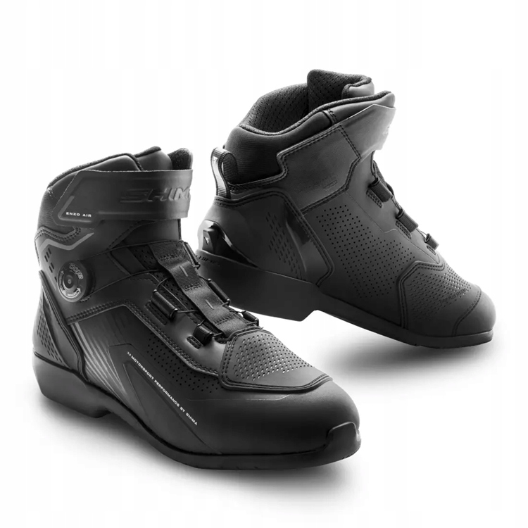 Enzo Men Air Blk pánske vetrané motocyklové topánky 44