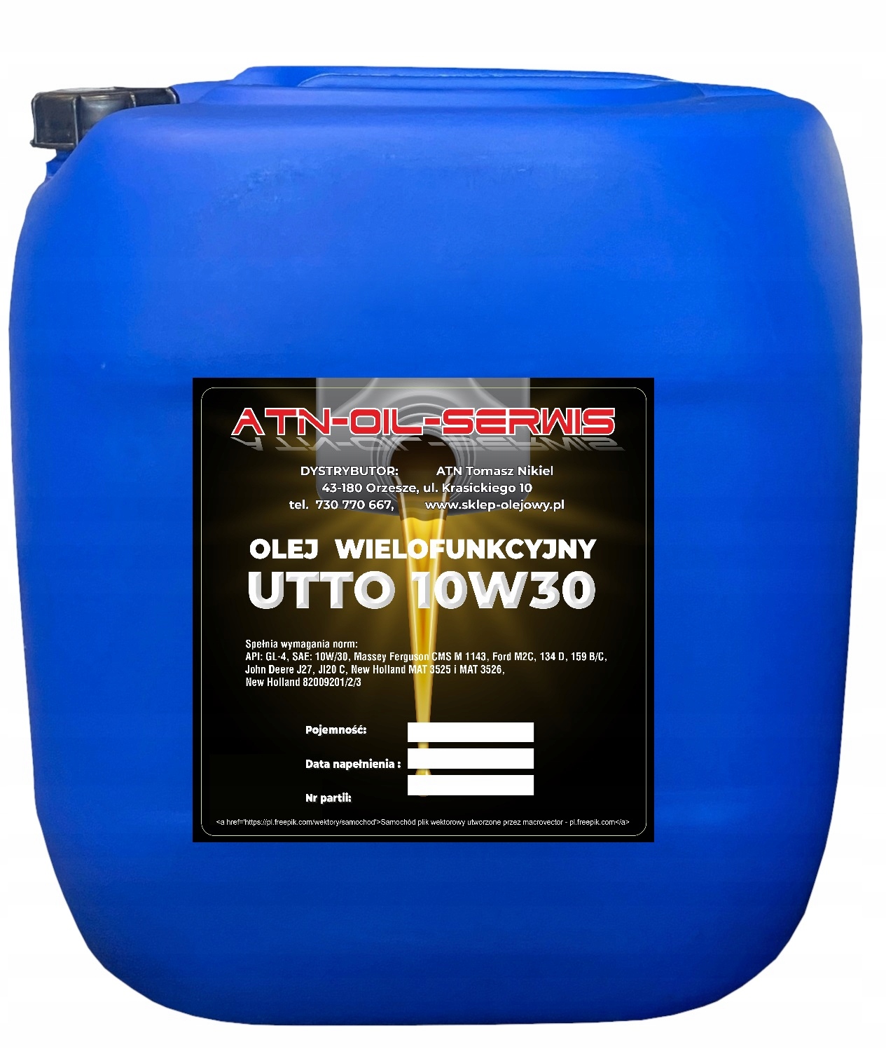 

Olej Hydrauliczno Przekładniowy Utto 10W30 30L