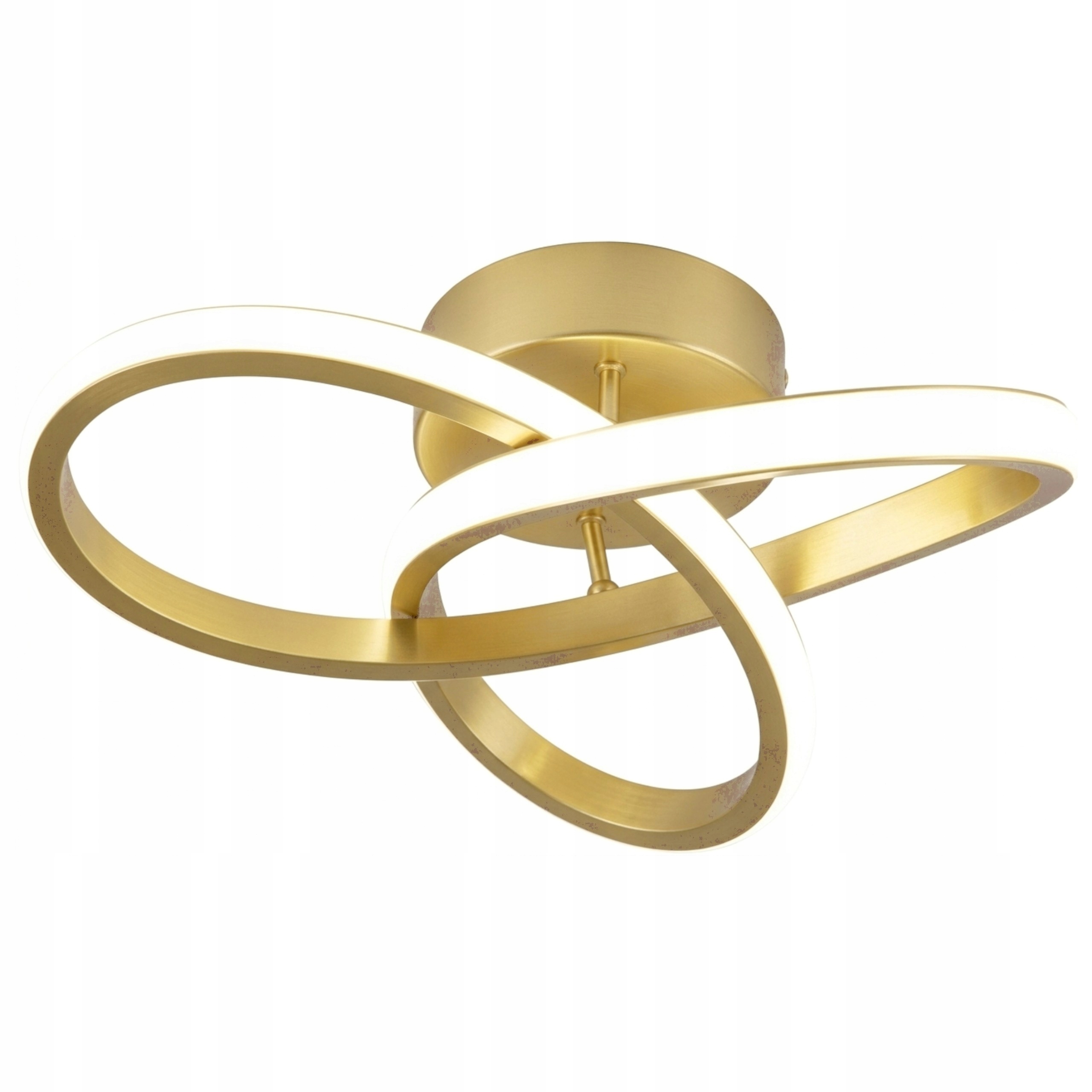 Lampa Sufitowa Złota Nowoczesna Plafon Led Do Salonu Pokoju 26CM Neutralna