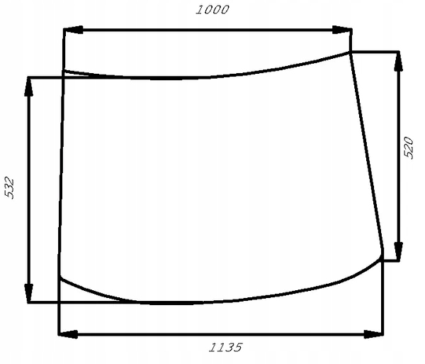 Szyba kabinyprzednia K. 203106FM