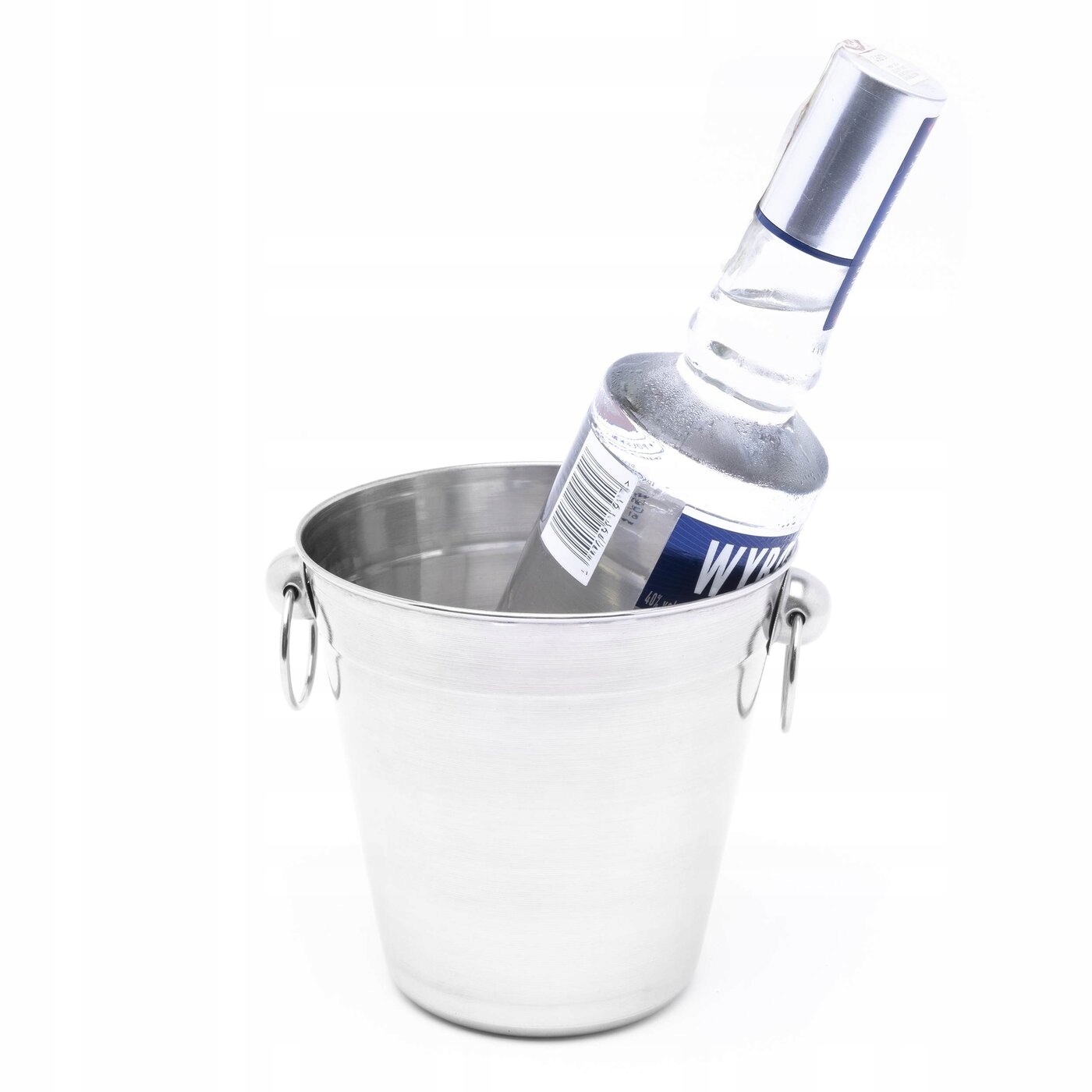 

Metalowe Wiaderko na lód Cooler do wina kostek 1L