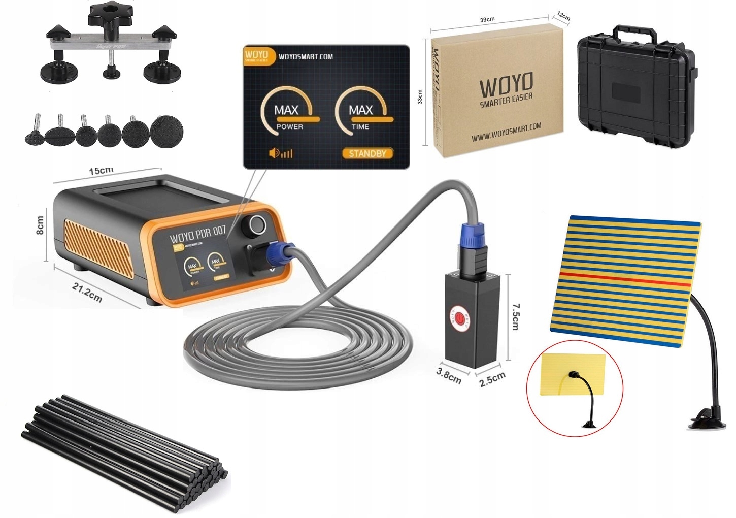 Woyo 007 T-Hotbox Pdr Indukcia na preliačiny Grad Sada na zmršťovanie plechu