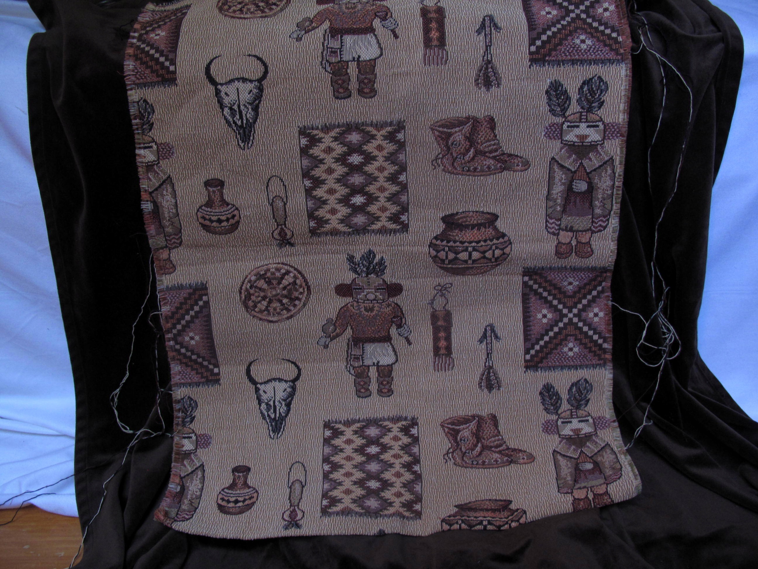 BRĄZ AKSAMIT ZASŁONA + KUPON GOBELINU