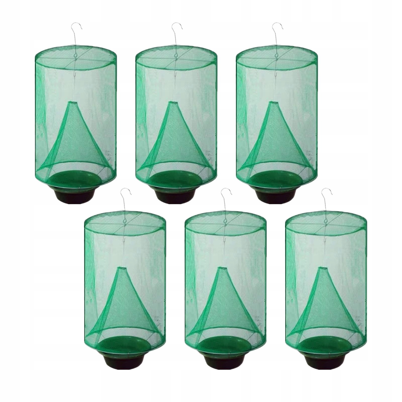 6 sztuk klatka łapacz much łapanie letnie wiszące