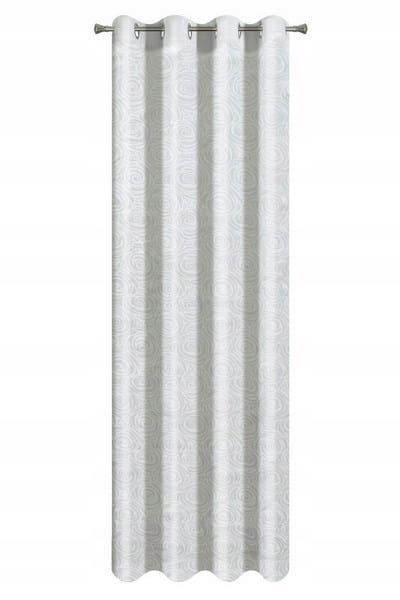 

Zasłona gotowa 140x250 EuroFirany Marlen biały+sre