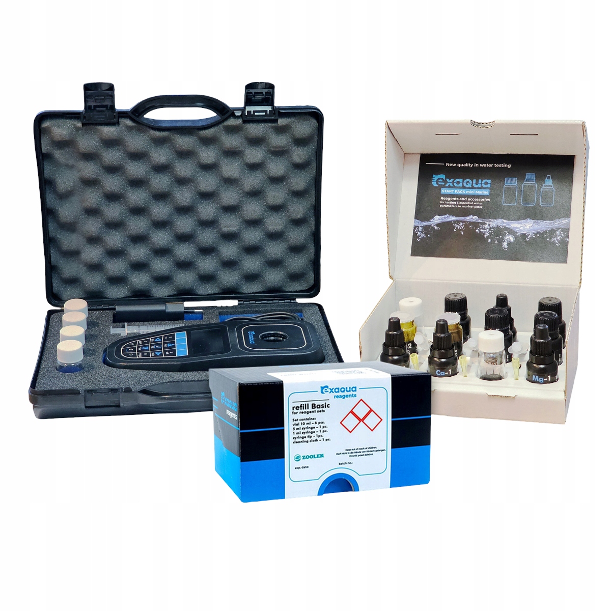 Exaqua PRO3 SET1 Víceparametrový fotometr Marine činidla a filtr