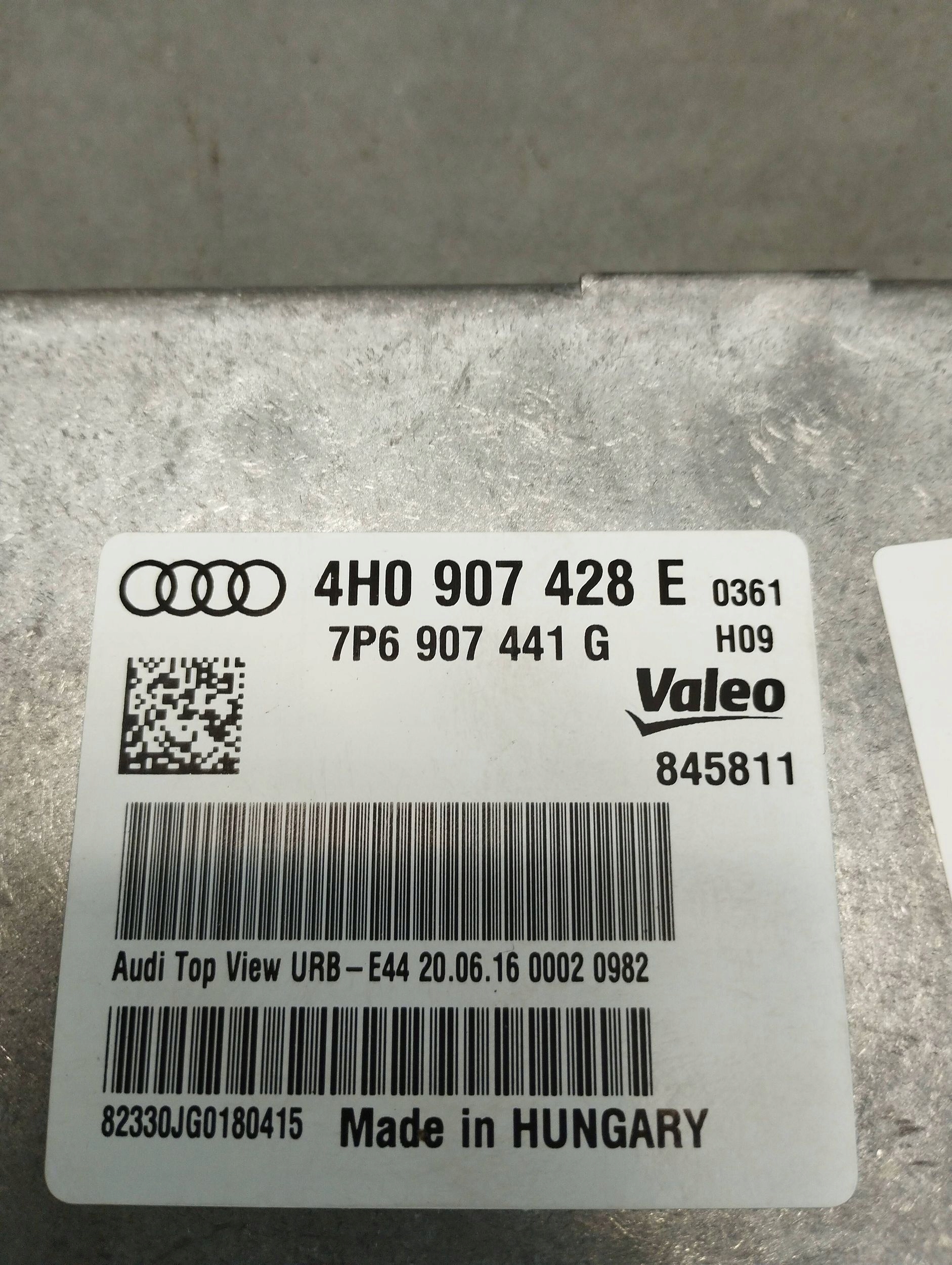 Audi A7 4G 2016 control unit module KAMERY 4H0907428E