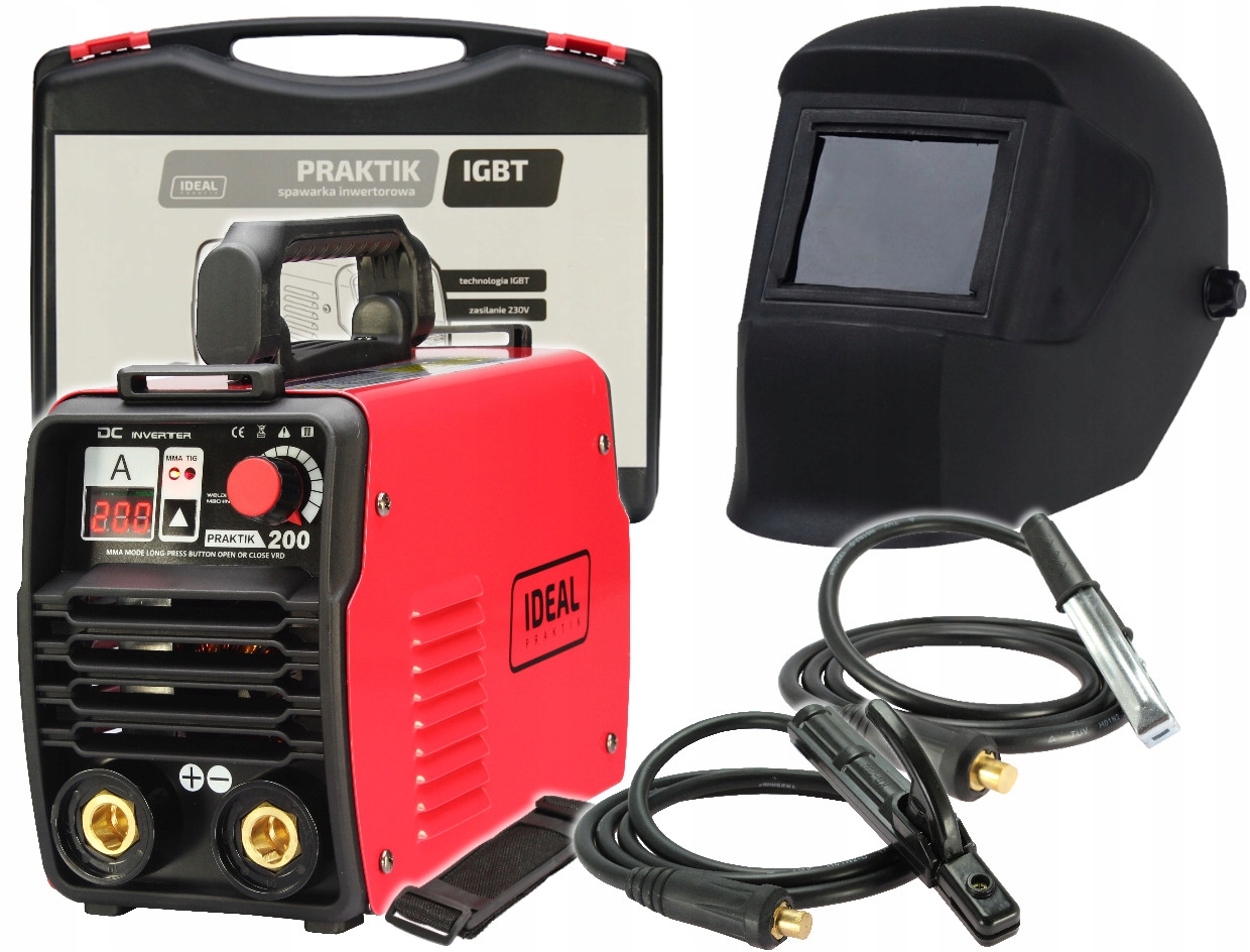 

Spawarka inwertorowa Praktik 200 Ideal +przyłbica