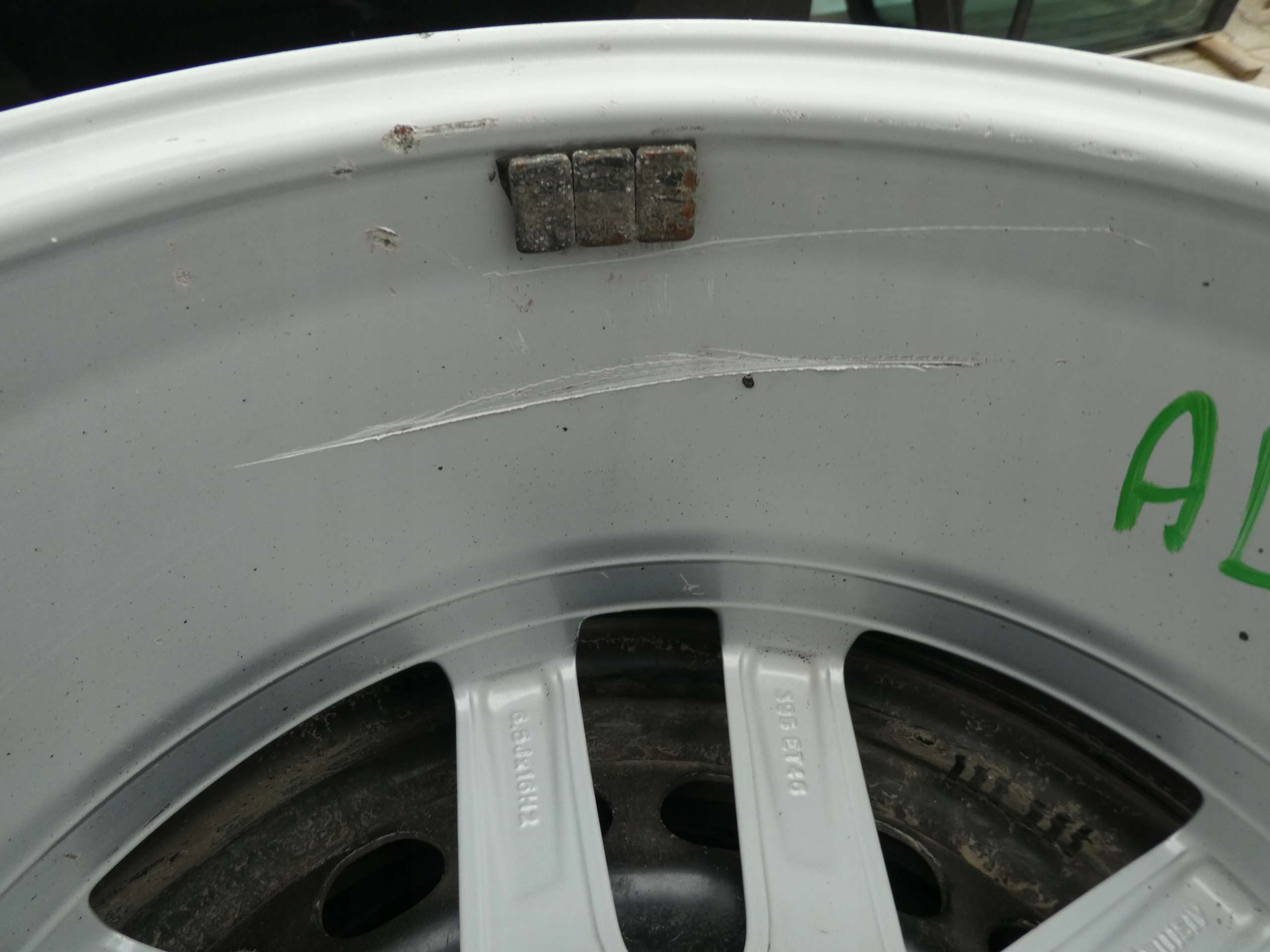 4X discs aluminium disc VW 5G0601025CS 16