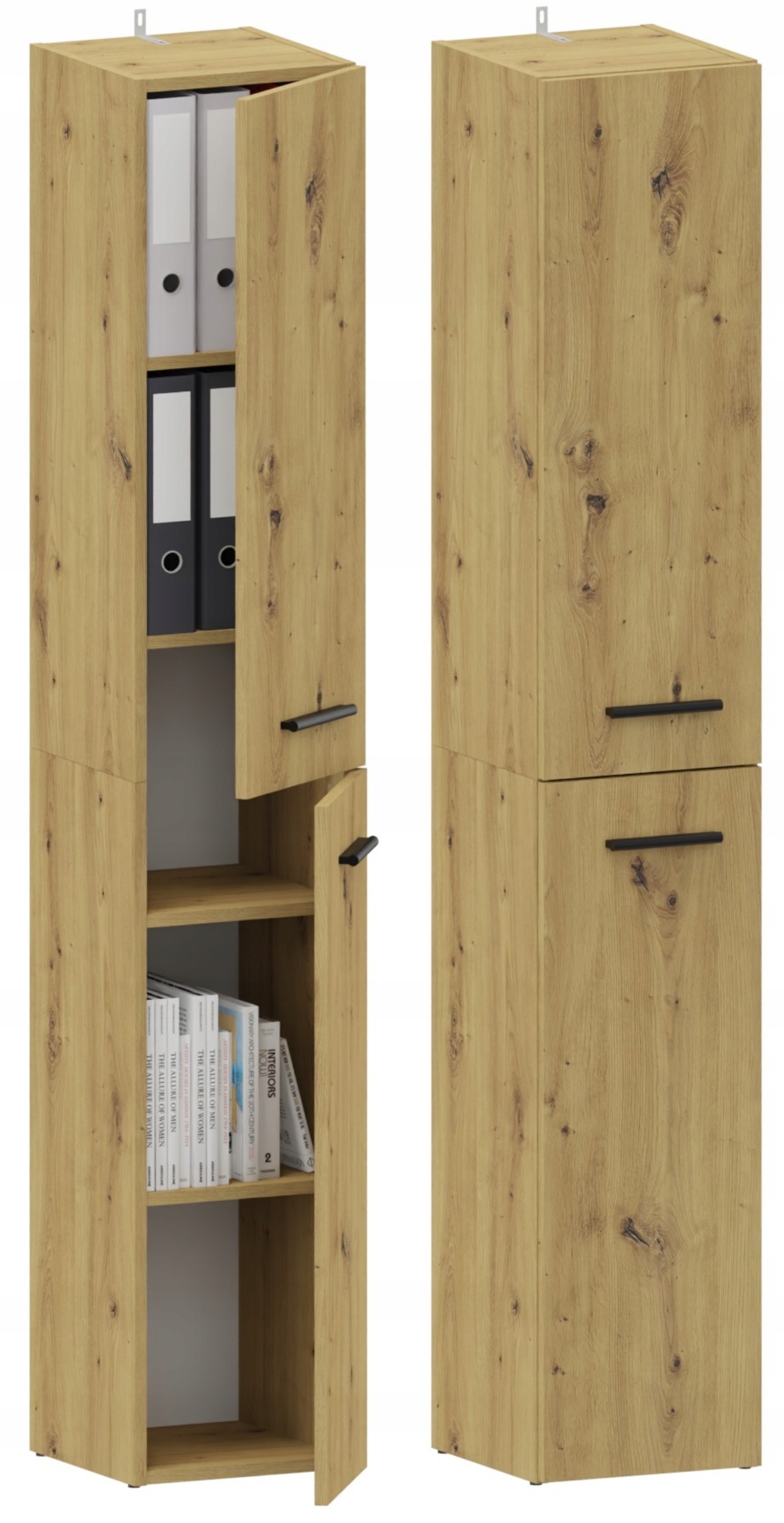 Regál Bodo Dual R30 2D Artisan, kancelárska skriňa, skriňa na oblečenie, priečinky