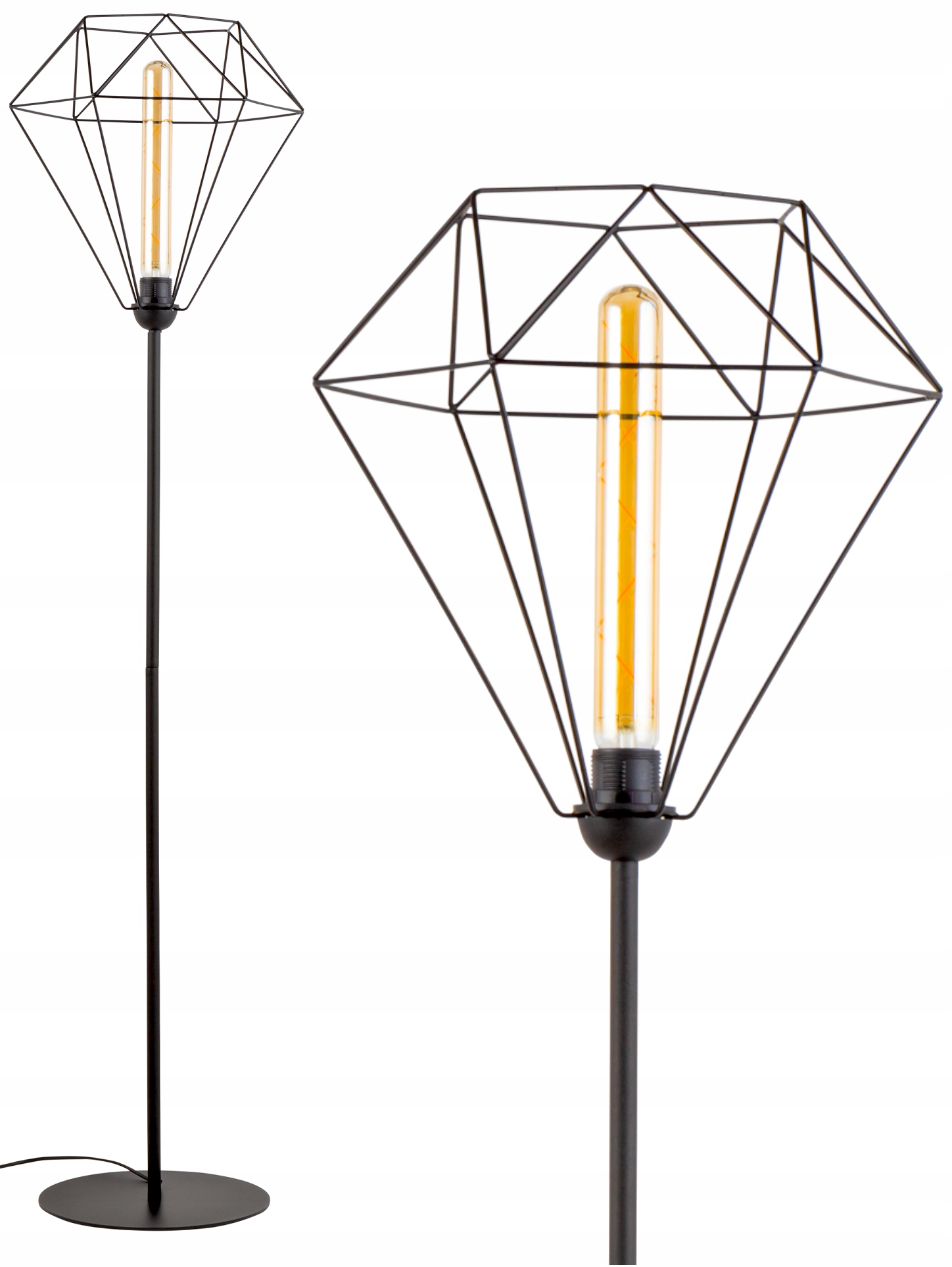 

Lampa Stojąca Podłogowa Diament Retro Loft