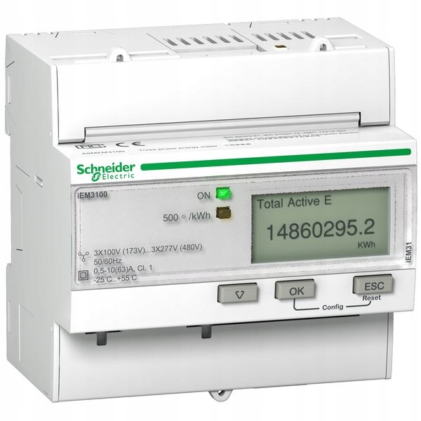 Schneider Electric elektroměr Acti9 iEM3000 63 A A9MEM3100