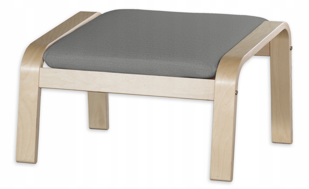 Dekoria Polštář na podnožku Poäng Ikea šedý