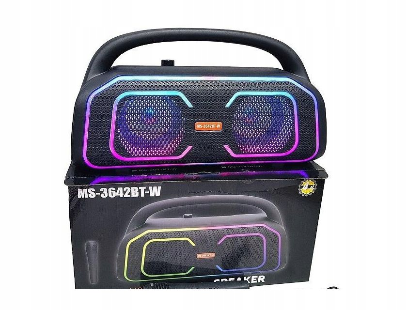 Głośnik Bluetooth Z Mikrofonem Karaoke Usb