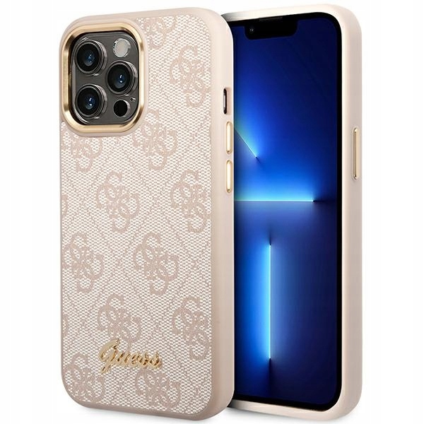 Originální pouzdro Guess pro iPhone 14 Pro Max 6,7", růžové obal, zadní kryt