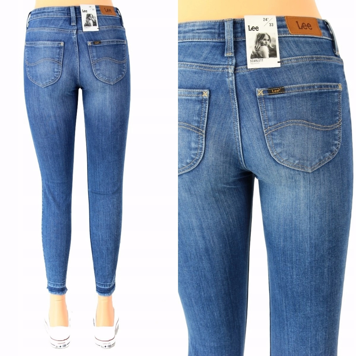 

Lee Scarlett Skinny Straight Jeansy _ W24 L33