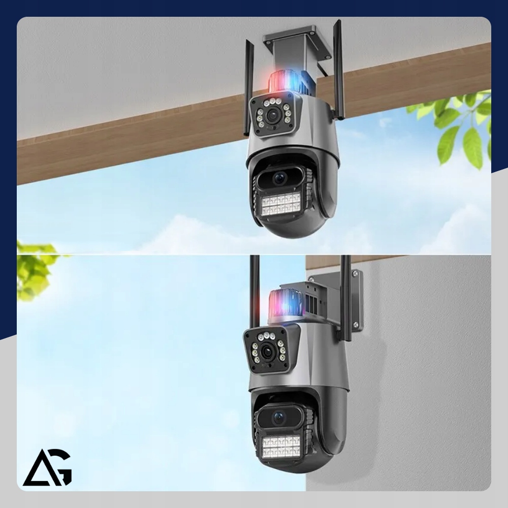 KAMERA ZEWNĘTRZNA WIFI OBROTOWA IP PODWÓJNA APLIKACJA ALARM DETEKCJA 2x4MP EAN (GTIN) 5900415410140