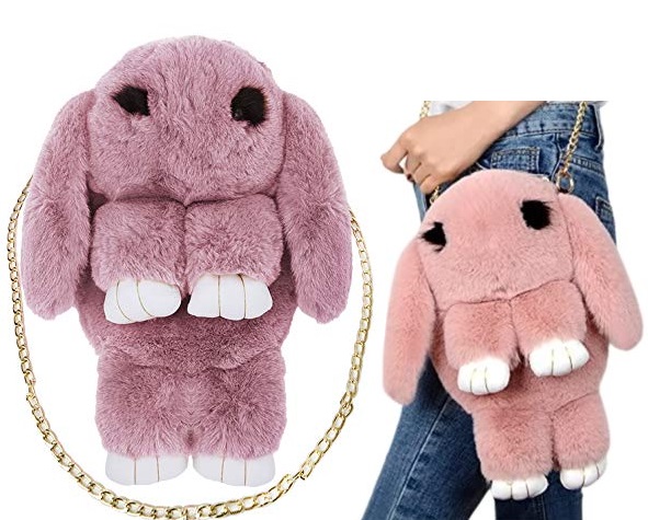 

Rabbit Plecak Królik Plecaczek Torebka Plusz Róż