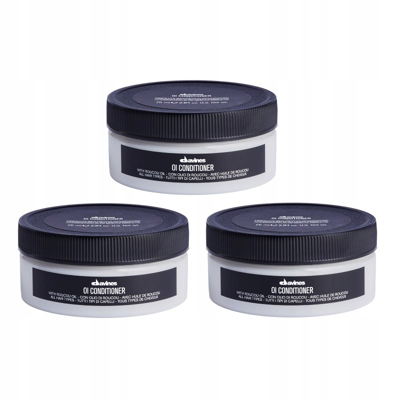Davines Oi Oil kondicionér 3x 75 Ml hydratační kondicionér pro suché a slabé vlasy