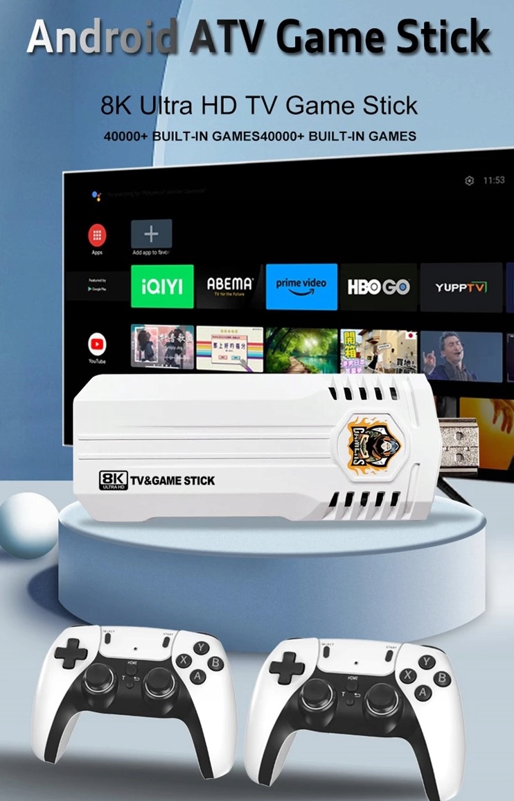 ODTWARZACZ MULTIMEDIALNY 2W1 TV BOX ANDROID 12 + KONSOLA 40 TYS GIER EAN (GTIN) 01134867890999