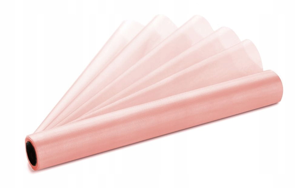 

Organza Blady Róż rolka 36 cm x 9m na komunie ślub