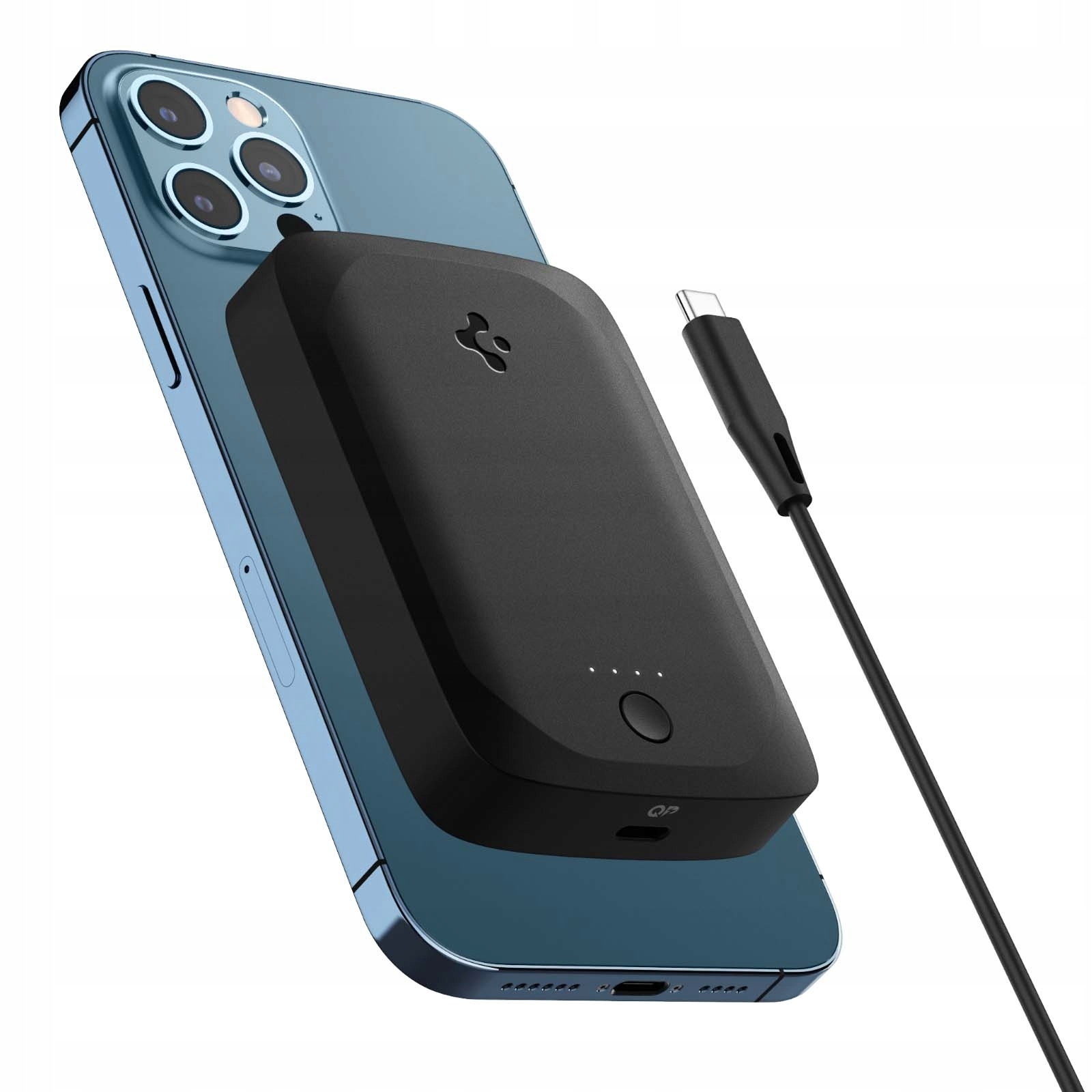 Přenosná Nabíječka Baterie Sada Pro Iphone 5000 Mah Spigen Archybrid Magfit