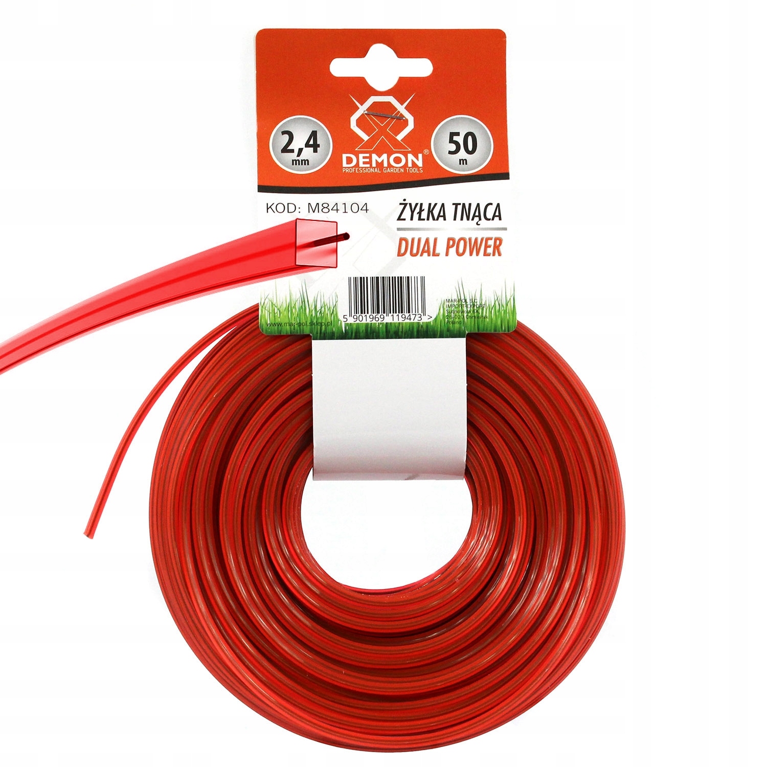 

Żyłka Tnąca Do Kosy 2.4 50 Dual Power Kwadrat