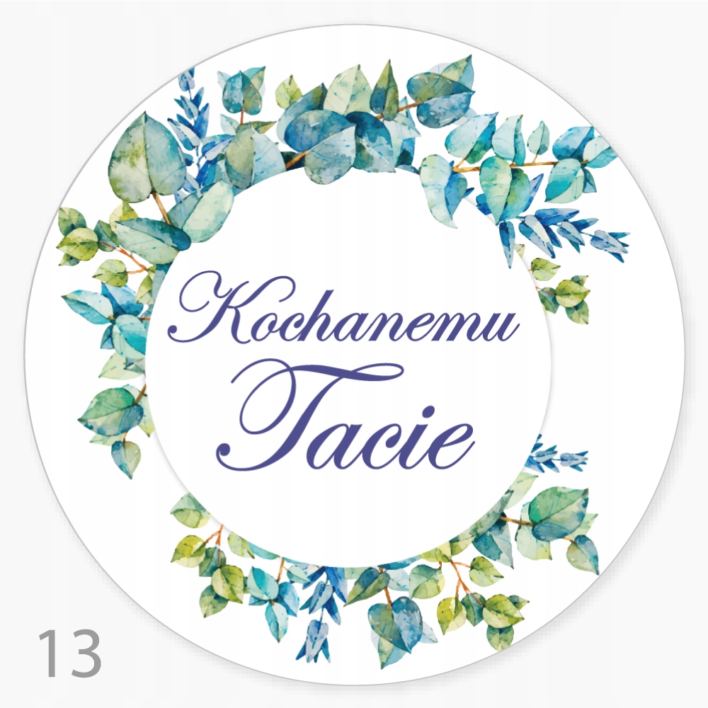 

Naklejka Dzień Ojca Upominek FI55 48szt