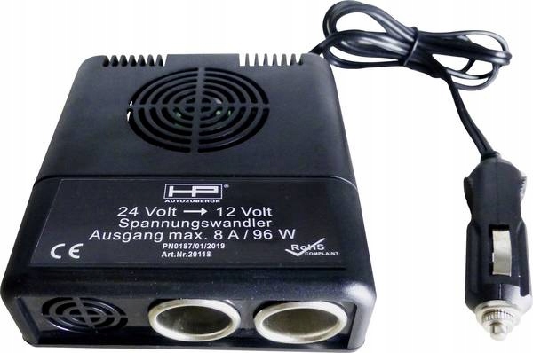 

Hp Autozubehör Przetwornica napięcia 24V/12V 96W