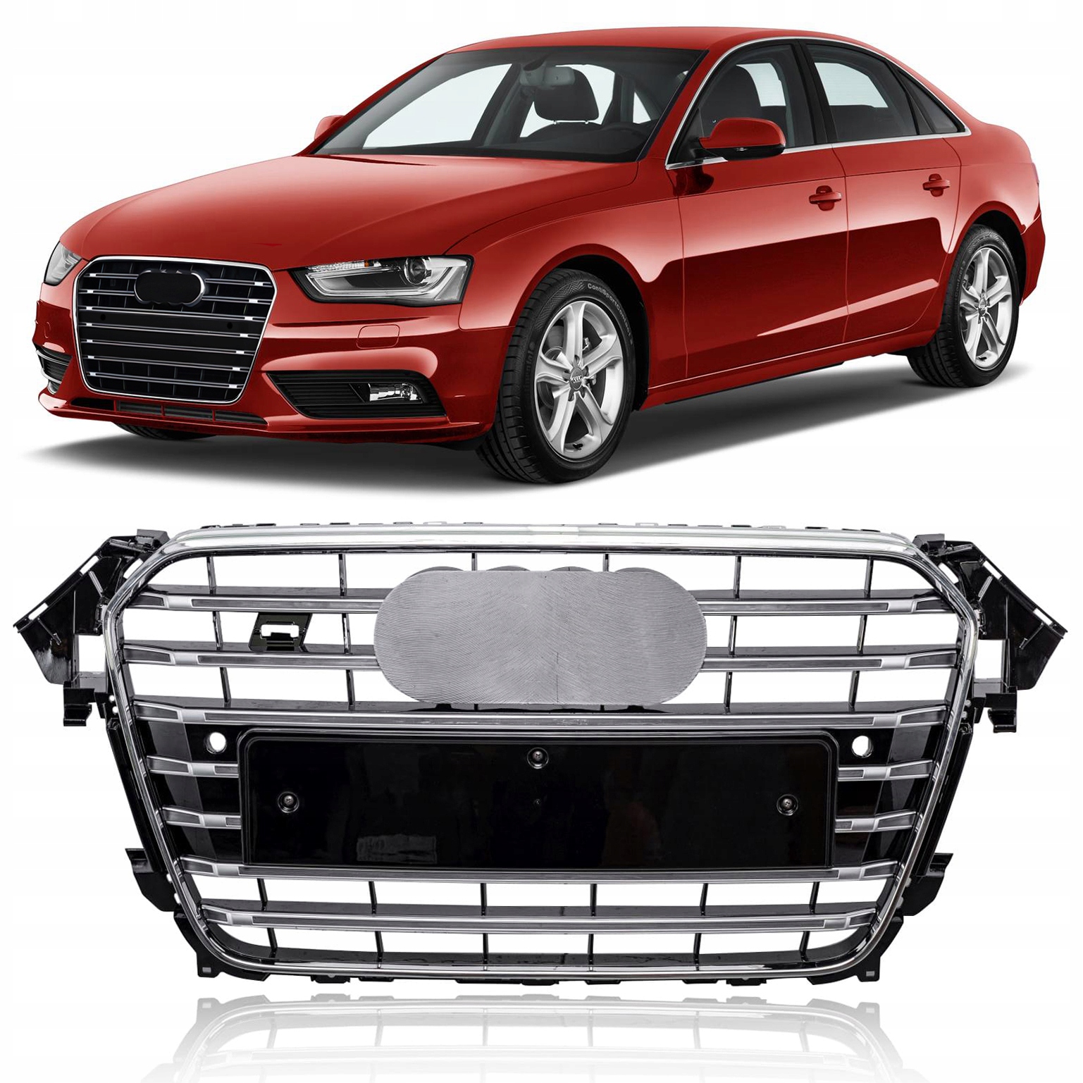 AUDI A4 / S4 B8 2011-2015 PO FACELIFTINGU ATRAPA GRILL STYLIZACJA NA S4