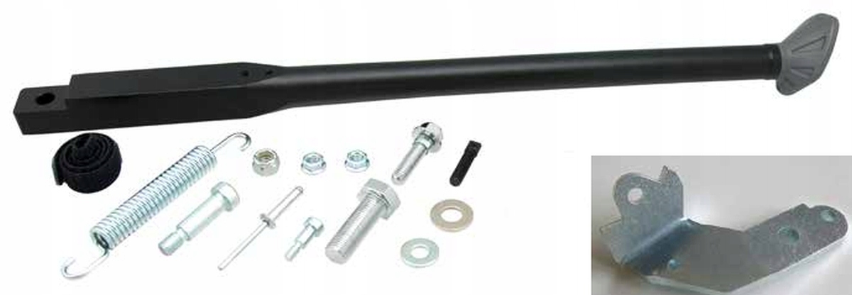 STOPKA BOCZNA HONDA CRF 250F 04-17, CRF 450F 04-17 KOLOR CZARNY ALUMINIOWA