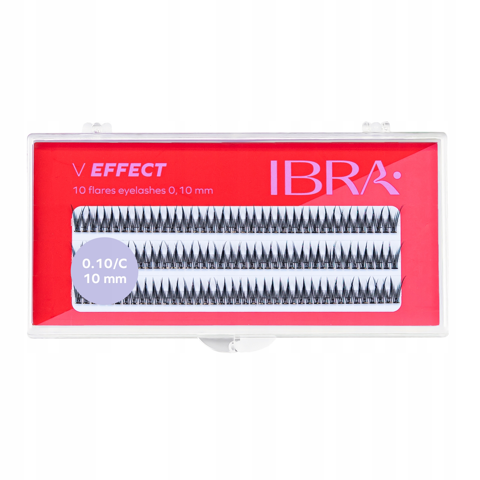 Kępki rzęs V effect 10mm IBRA Makeup