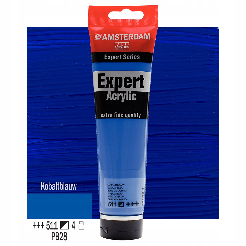 Amsterdam Expert Acrylic 150 Ml Kobaltová Modrá 511