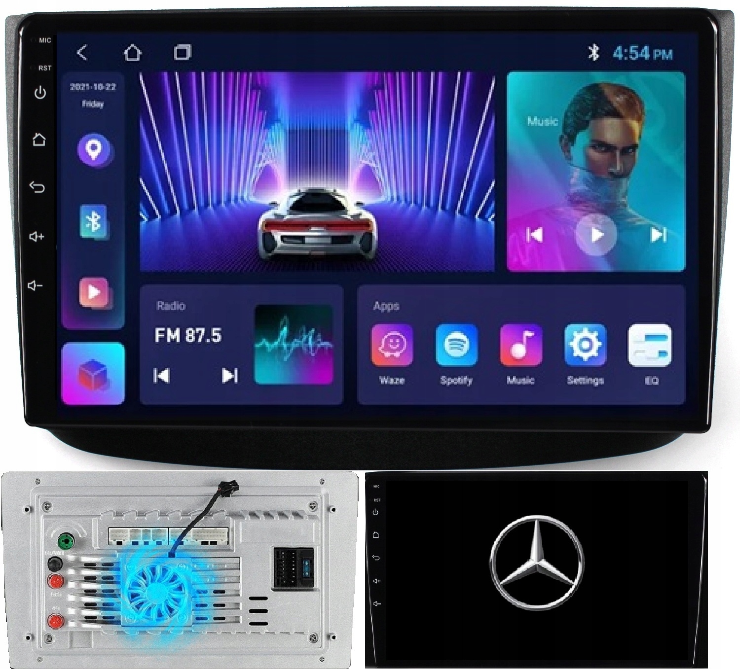 Radio Nawigacja Android Mercedes Vito W639 2003-2015 Carplay +kamera 2/64GB
